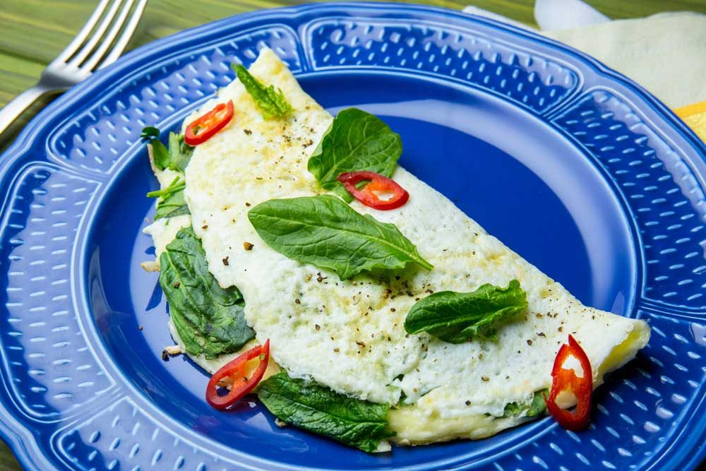 omlet z ovochamy ta syrom